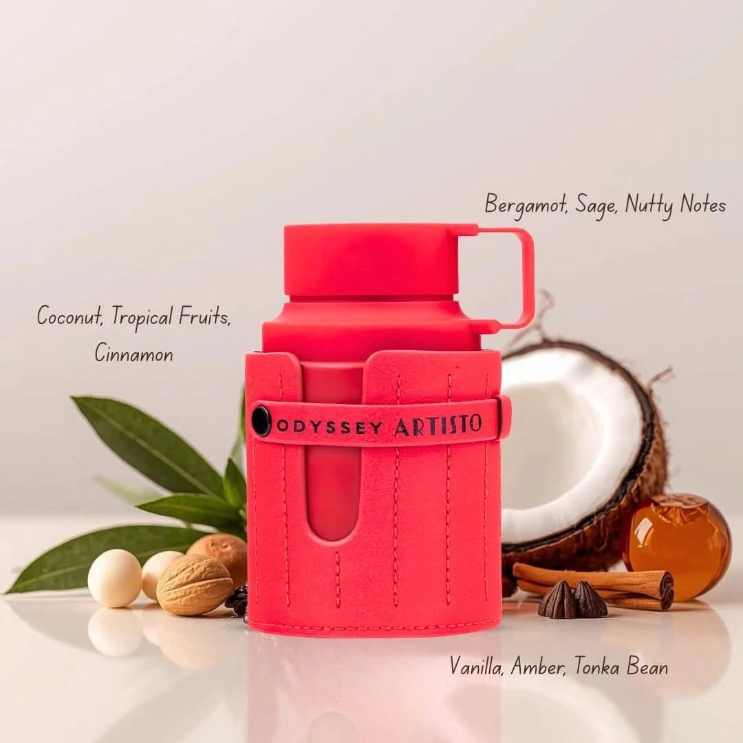 Armaf Odyssey Artisto Red Edition Eau de Parfum for Men 3.4 oz