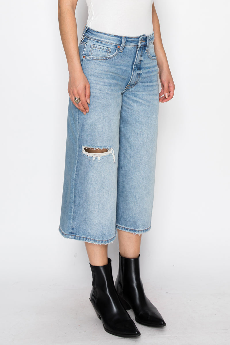 *HYBRID STYLE* ULTRA HIGH RISE RELAXED JORT JEANS - Glamourous Grace