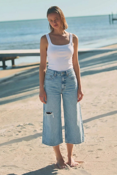 *HYBRID STYLE* ULTRA HIGH RISE RELAXED JORT JEANS - Glamourous Grace