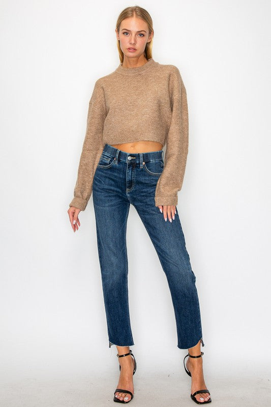 Francesca Tummy Control High Rise Straight Jeans - Glamourous Grace