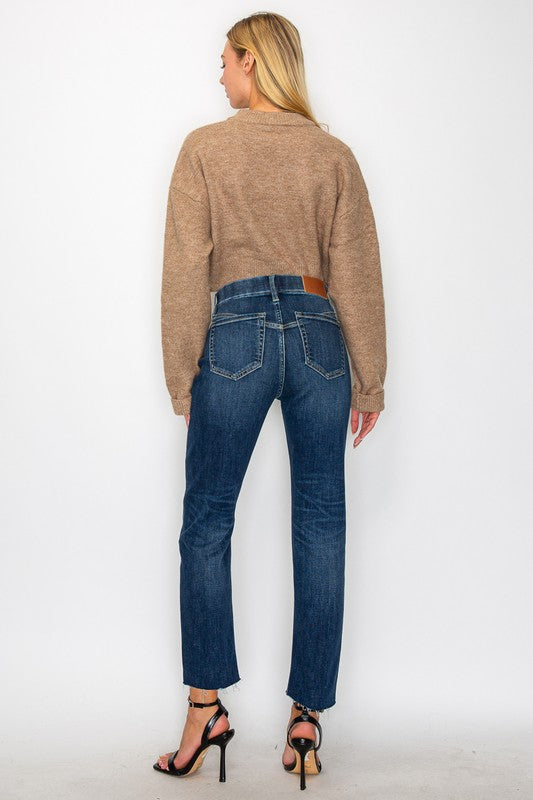 Francesca Tummy Control High Rise Straight Jeans - Glamourous Grace