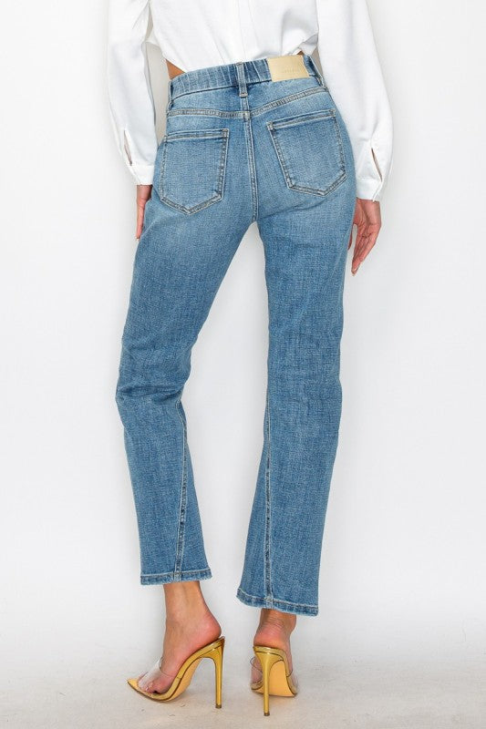 Plus Tummy Control High Rise Straight Jeans - Glamourous Grace