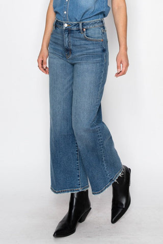 ULTRA HIGH RISE CROP WIDE JEANS