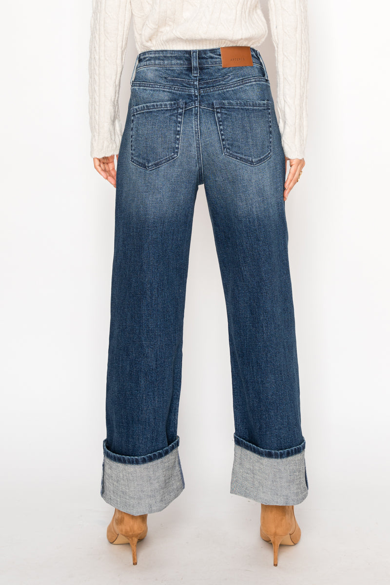 Tummy Control High Rise A-wide Jeans - Glamourous Grace
