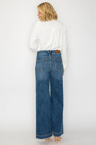 Relaxed High Rise Palazzo Jeans - Glamourous Grace
