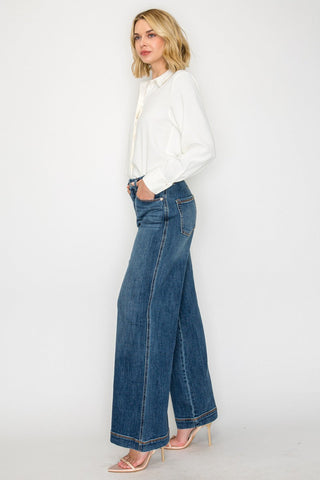 Relaxed High Rise Palazzo Jeans - Glamourous Grace