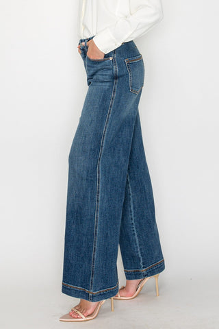 Relaxed High Rise Palazzo Jeans - Glamourous Grace