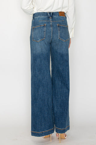 Relaxed High Rise Palazzo Jeans - Glamourous Grace