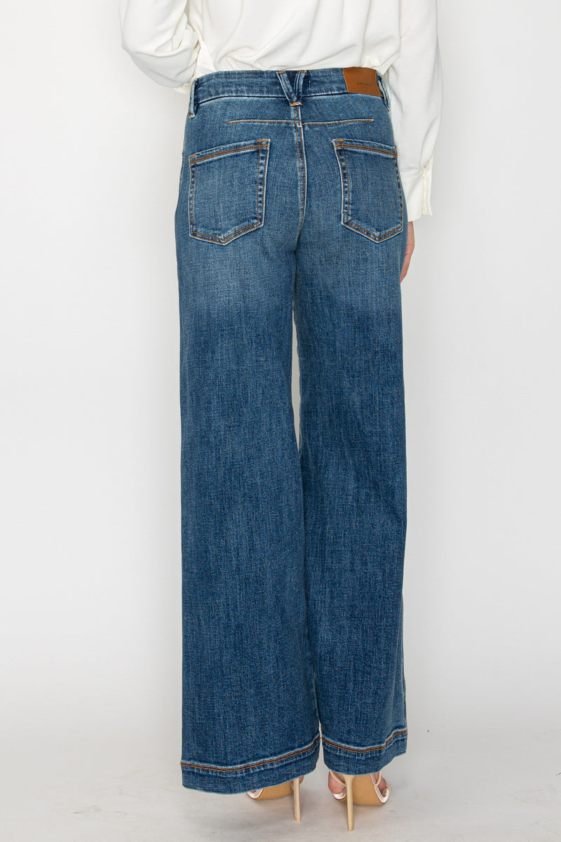 Relaxed High Rise Palazzo Jeans - Glamourous Grace