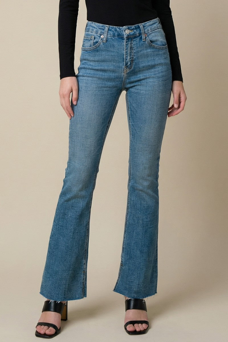 Paisley High Rise Flare Jeans (Reg & Plus) - Glamourous Grace