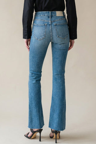 Paisley High Rise Flare Jeans (Reg & Plus)