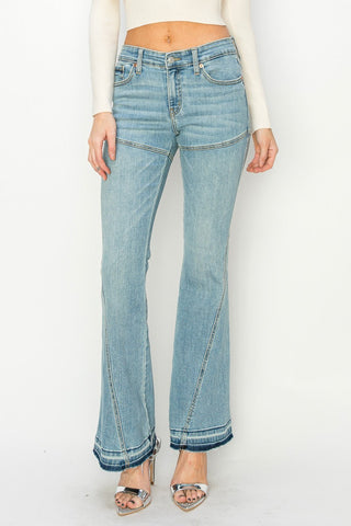 Brianna High Rise Skinny Flare Jeans (Reg & Plus)