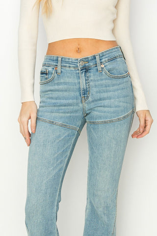 Brianna High Rise Skinny Flare Jeans (Reg & Plus)