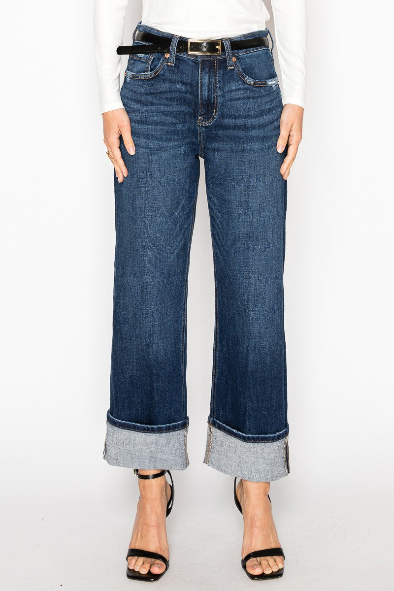 Noelle Inseam Transform High Rise Relaxed Straight Leg Jeans - Glamourous Grace
