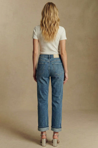 Sabine Tummy Control High Rise Slim Straight Jeans