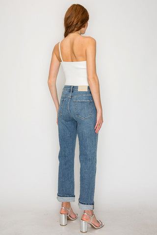 Sabine Tummy Control High Rise Slim Straight Jeans