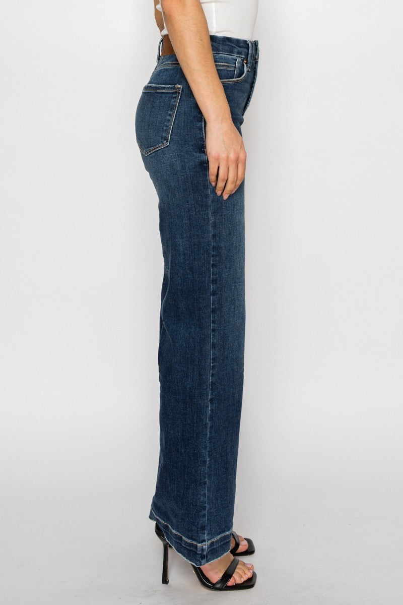 Cindy Tummy Control 90's Vintage Stretch Wide Jeans - Glamourous Grace