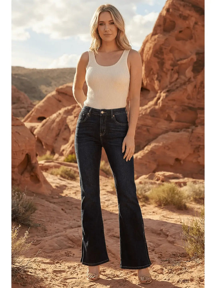 High Rise Flare Jeans - Glamourous Grace