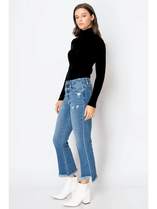 Eco Friendly Crop Flare Jeans