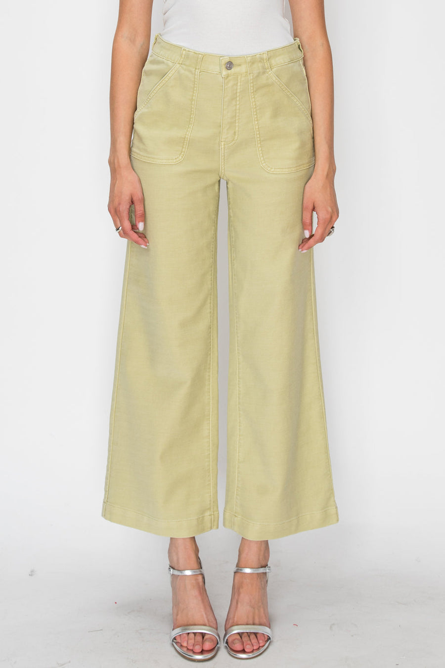 HIGH RISE WIDE LEG SAGE JEANS - Glamourous Grace