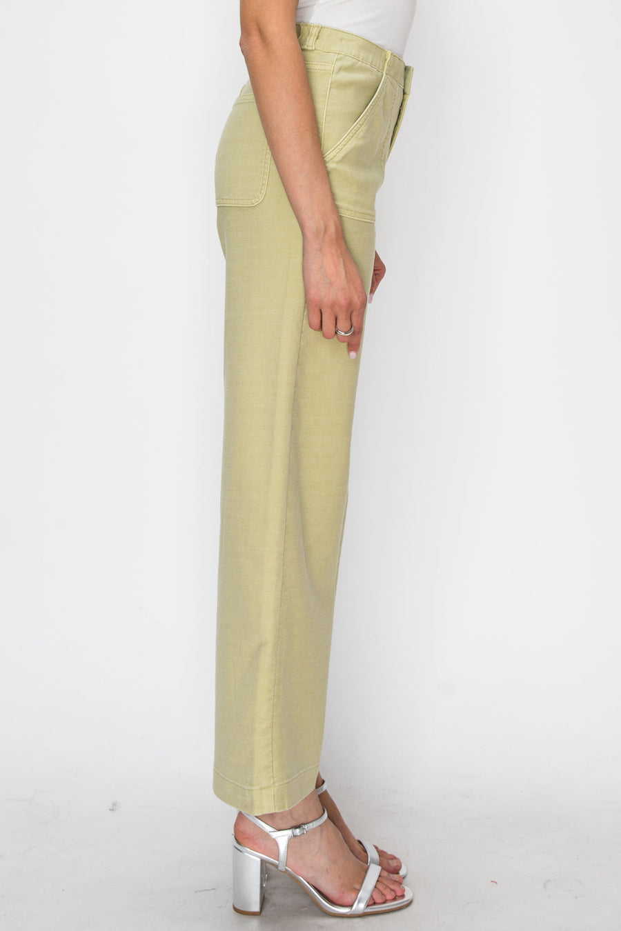 HIGH RISE WIDE LEG SAGE JEANS - Glamourous Grace