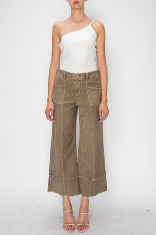 HIGH RISE SLIM CROP PALAZZO