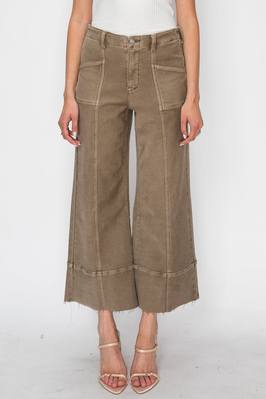 HIGH RISE SLIM CROP PALAZZO - Glamourous Grace