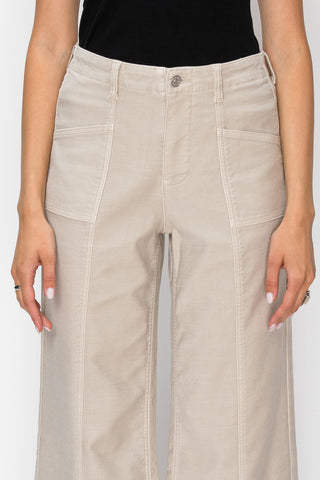 HIGH RISE SLIM CROP PALAZZO JEANS