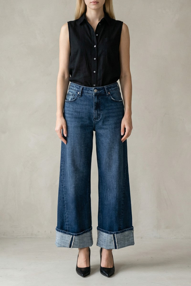 Athena Inseam Transform High Rise A-wide Jeans - Glamourous Grace