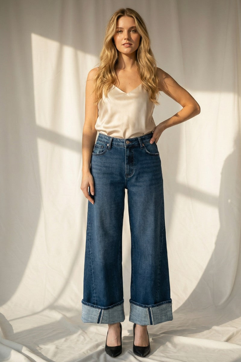 Athena Inseam Transform High Rise A-wide Jeans - Glamourous Grace