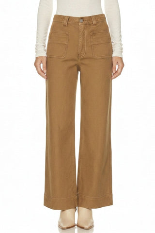 HIGH RISE TUMMY CONTROL BISTRE PALAZZO JEANS