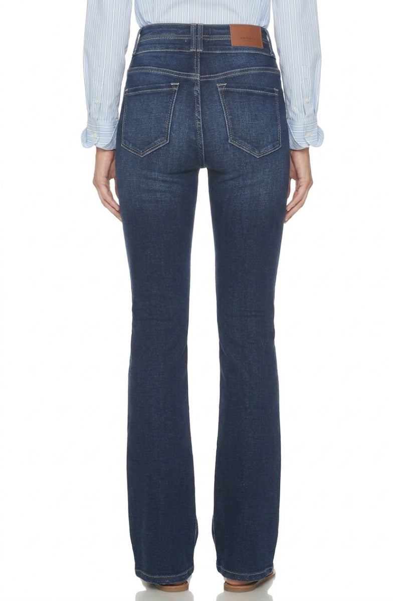Julia Double Button High Rise Bootcut Jeans - Glamourous Grace