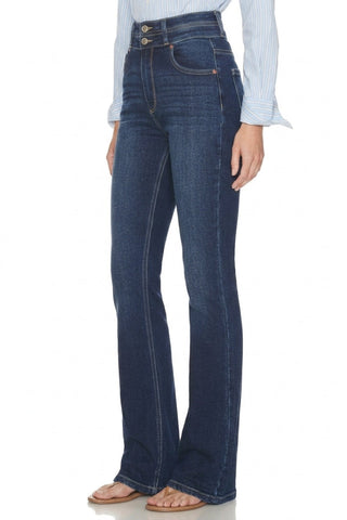 Julia Double Button High Rise Bootcut Jeans - Glamourous Grace