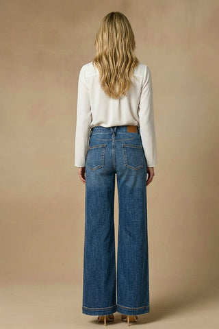 Relaxed High Rise Palazzo Jeans - Glamourous Grace