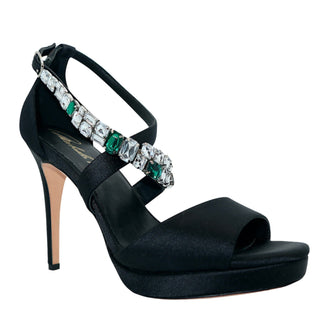 Michaela V Athena Black Crystal Pumps