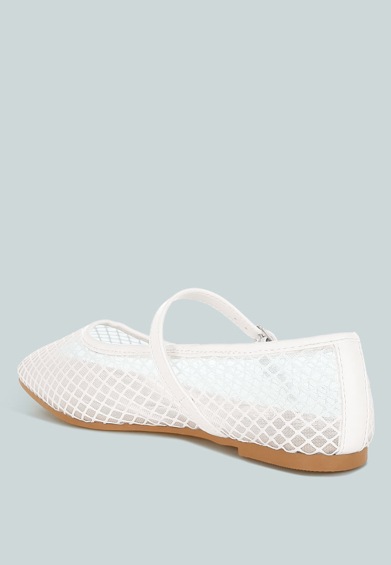 Averona Mesh Mary Jane Flats - Glamourous Grace