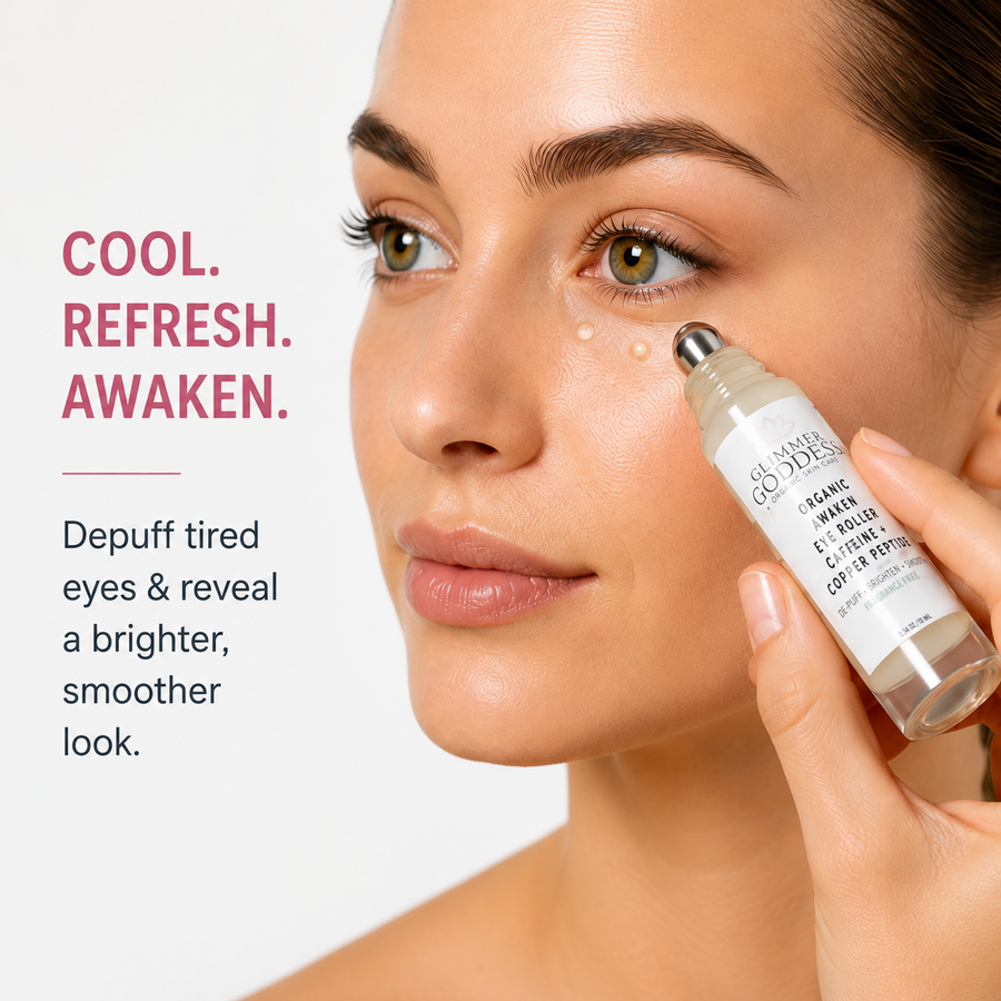 Cooling Eye Roller for Puffiness, Dark Circles & Tired-Looking Eyes - Glamourous Grace