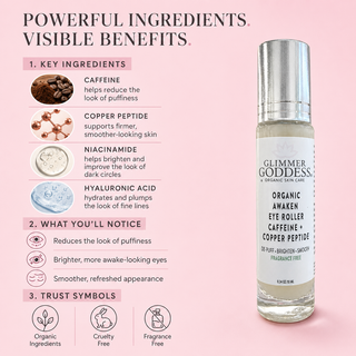 Cooling Eye Roller for Puffiness, Dark Circles & Tired-Looking Eyes