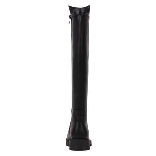 Women's Ayla Classic Black Vegan Leather Riding Boots