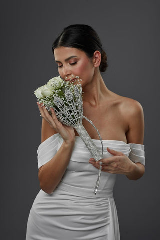 Wedding Bouquet Holder, Bridal Accessories - Glamourous Grace