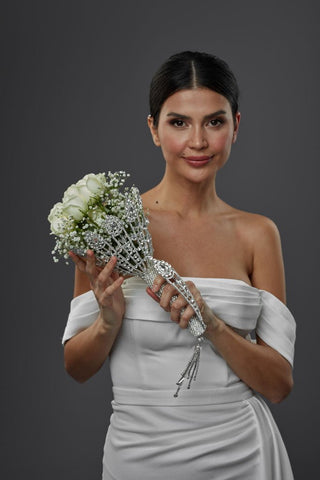 Wedding Bouquet Holder, Bridal Accessories - Glamourous Grace