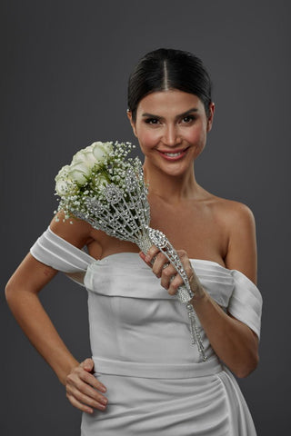 Wedding Bouquet Holder, Bridal Accessories - Glamourous Grace