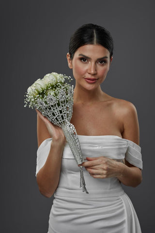 Wedding Bouquet Holder, Bridal Accessories - Glamourous Grace
