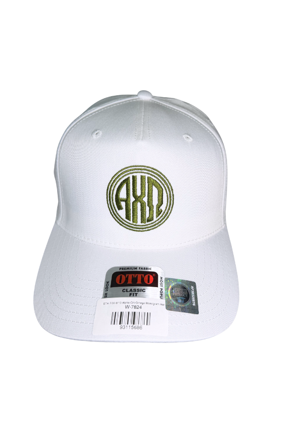SC - Alpha Chi Omega Monogram Hat - Glamourous Grace