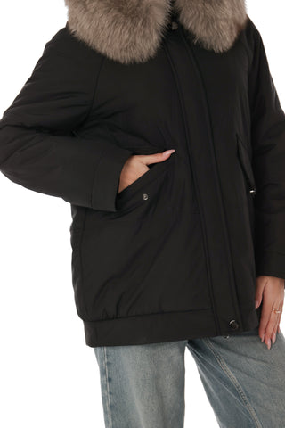 Genuine Polar Fox Trim Coat