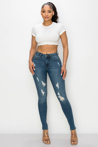 Jade - High Rise Destructed Skinny