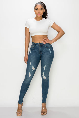 Jade - High Rise Destructed Skinny