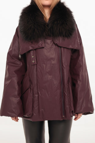 Eloise Genuine Fox Fur Down Coat