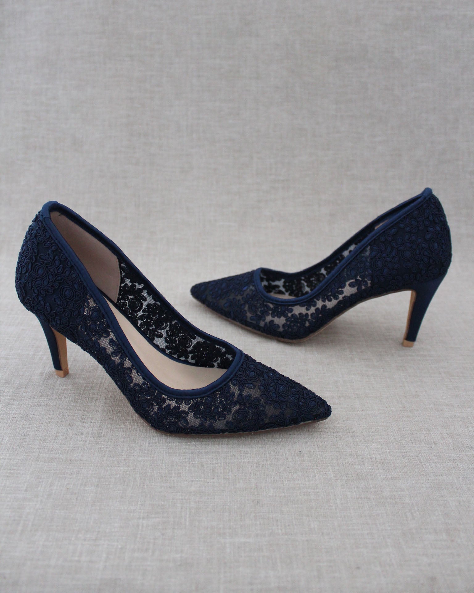 Lace Evening Pump