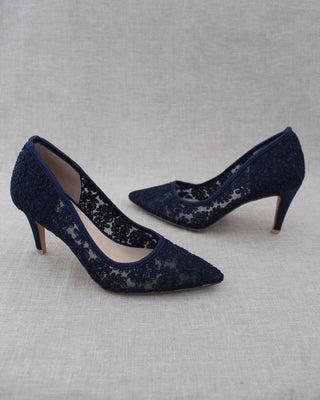 Lace Evening Pump